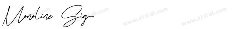 Monoline Sig字体转换